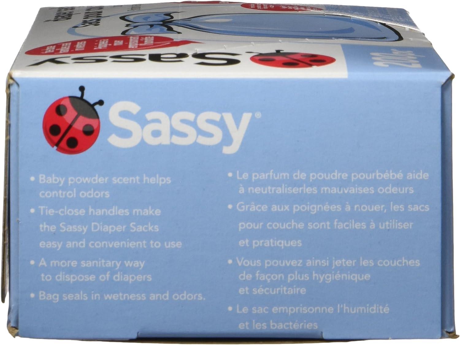 image:imageSassy Baby Disposable Diaper Sacks 200 Count Packaging may varyBlue