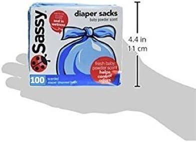 image:imageSassy Baby Disposable Diaper Sacks 200 Count Packaging may varyBlue