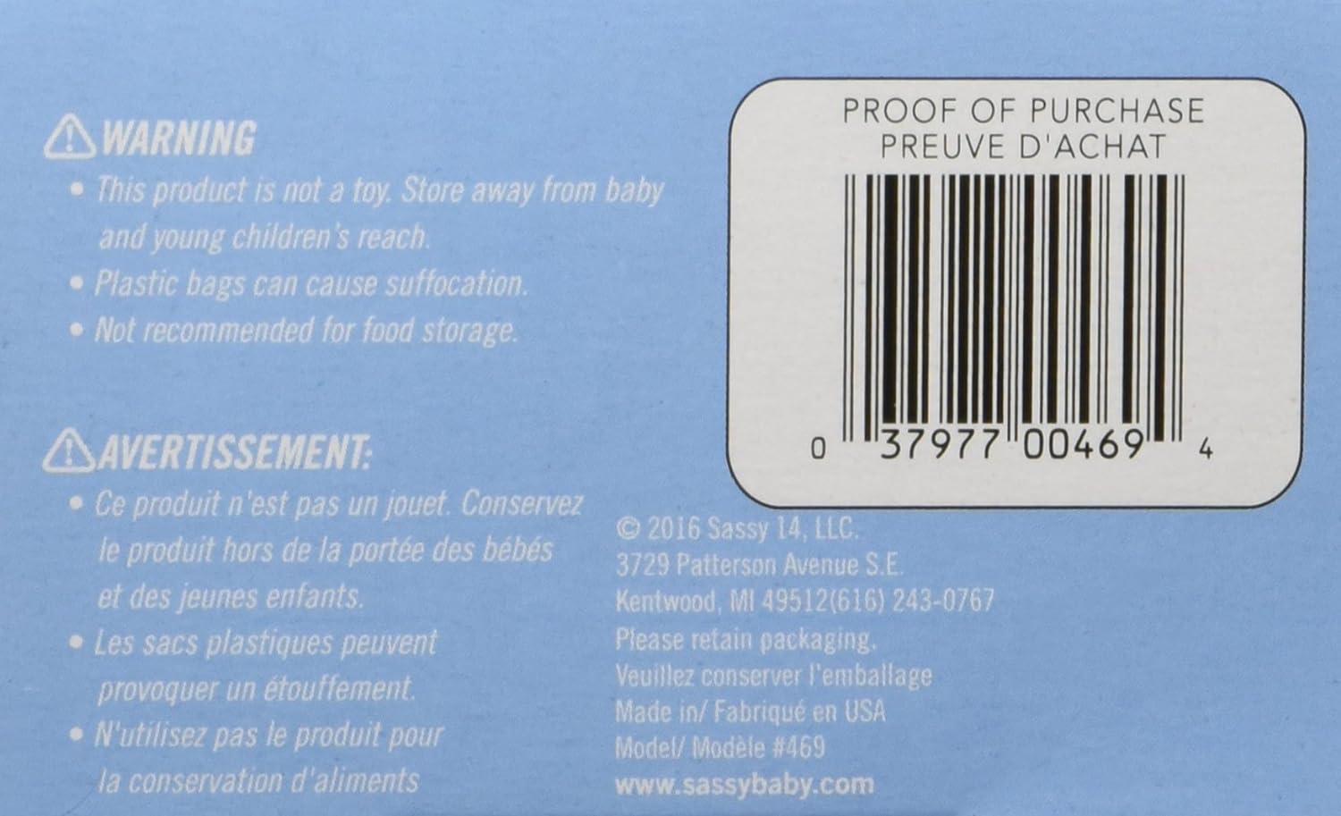 image:imageSassy Baby Disposable Diaper Sacks 200 Count Packaging may varyBlue