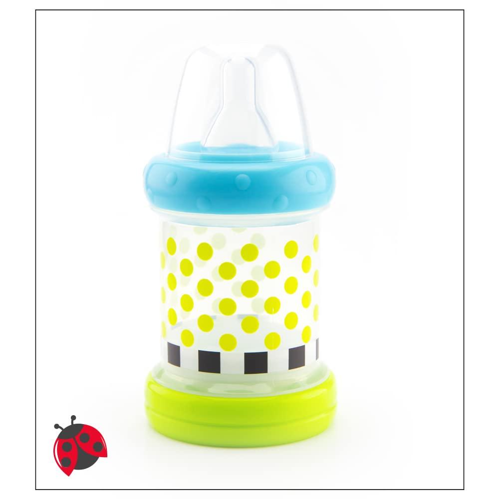 image:imageSassy Baby Food Nurser 4 Months Set of 2 4oz 100 Silicone Nipple and Spoon BPAFree2 Count Pack of 1
