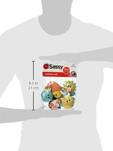image:imageSassy Bathtime Pals Squirt and Float Toys 9 Months Set of 5 Sea Characters