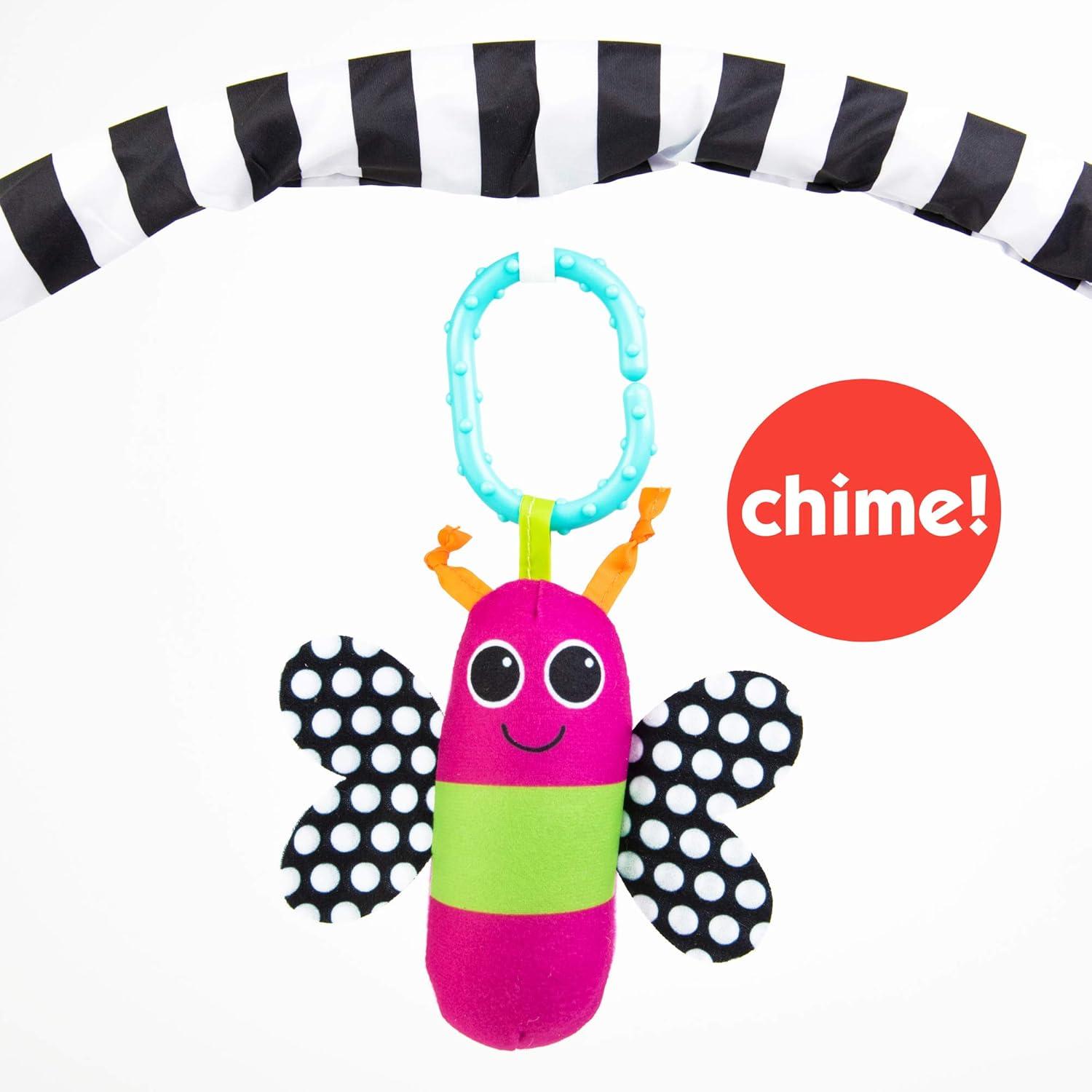 image:imageSassy Black amp White Tummy Time Playmat for Tummy or Back Play with Detachable Toys Ages 0 Months