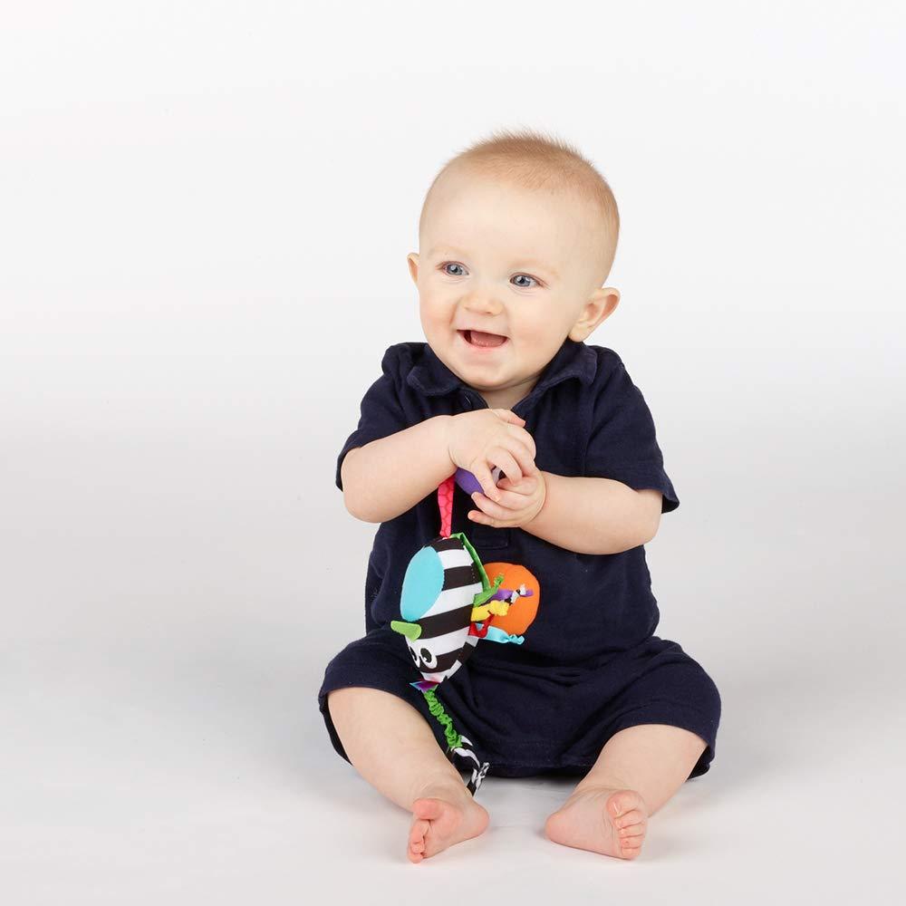 image:imageSassy Boppin Birdie Developmental Plush Toy for Early Learning High Contrast Attaches to Baby Gear for Travel for Ages Newborn and Up 80660Color