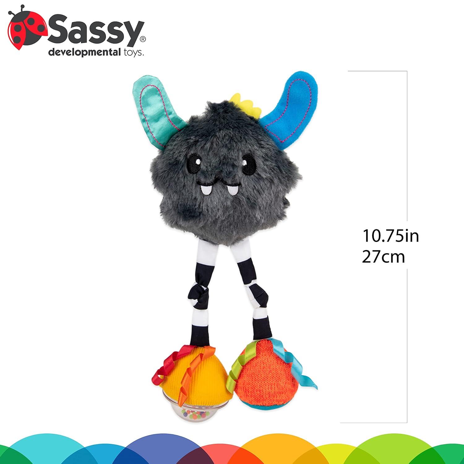 image:imageSassy Confetti Yeti Chime Toy Hanging Developmental Attachable Toy Ages 0 Months and Up