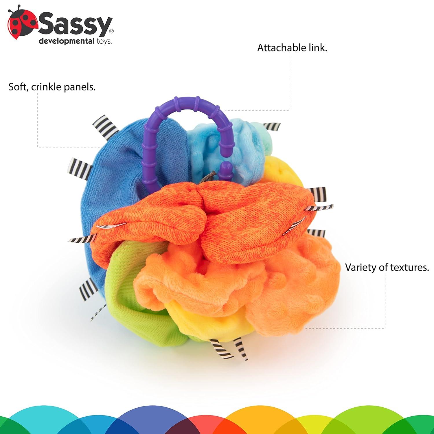 image:imageSassy Crinkle Ball Sensory Toy 3 MonthsPack of 1