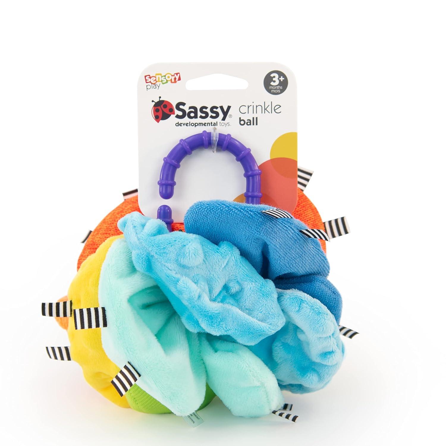 image:imageSassy Crinkle Ball Sensory Toy 3 MonthsPack of 1