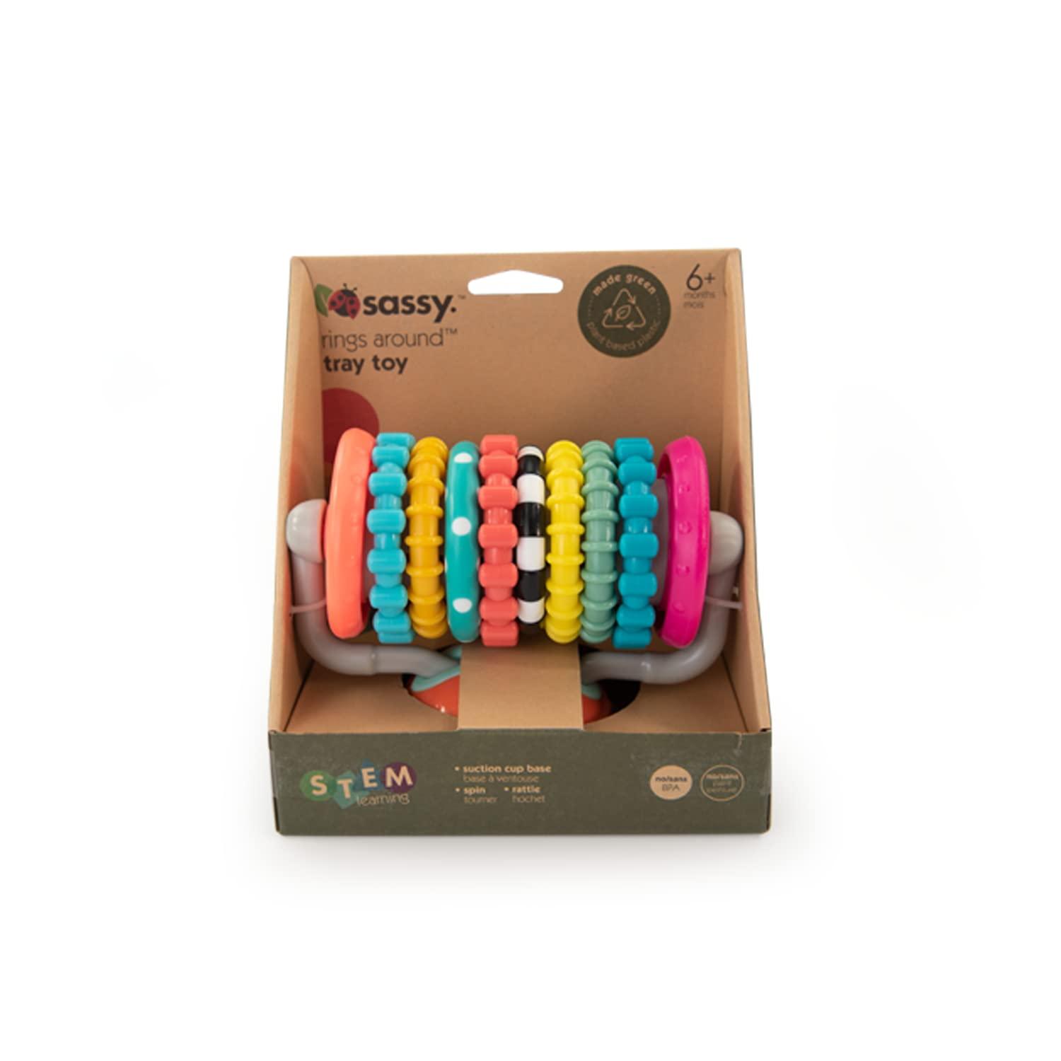 image:imageSassy Eco Rings Around Tray Toy Made Green with PlantBased Plastic 6 Months