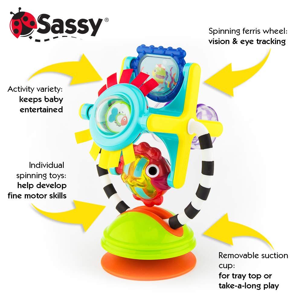 image:imageSassy Fishy Fascination Station 2in1 Suction Cup High Chair Toy Developmental Tray Toy for Early Learning Ages 6 MonthsFishy Fascination