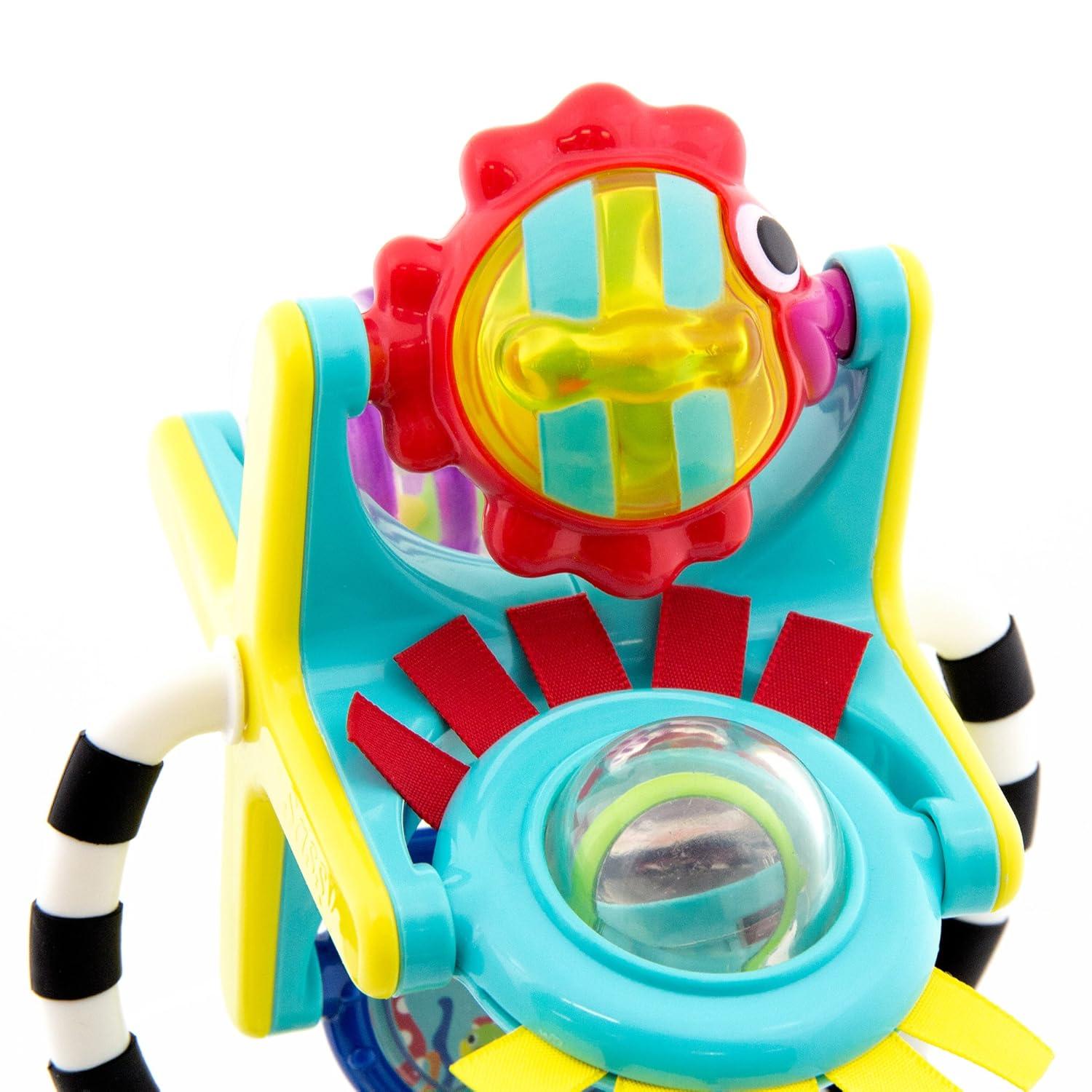 image:imageSassy Fishy Fascination Station 2in1 Suction Cup High Chair Toy Developmental Tray Toy for Early Learning Ages 6 MonthsFishy Fascination