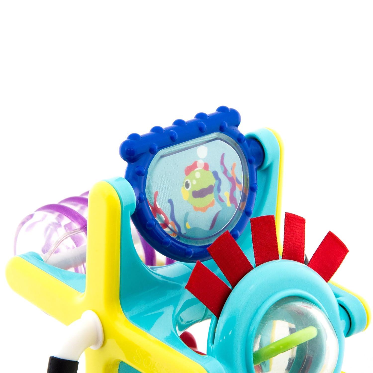 image:imageSassy Fishy Fascination Station 2in1 Suction Cup High Chair Toy Developmental Tray Toy for Early Learning Ages 6 MonthsFishy Fascination