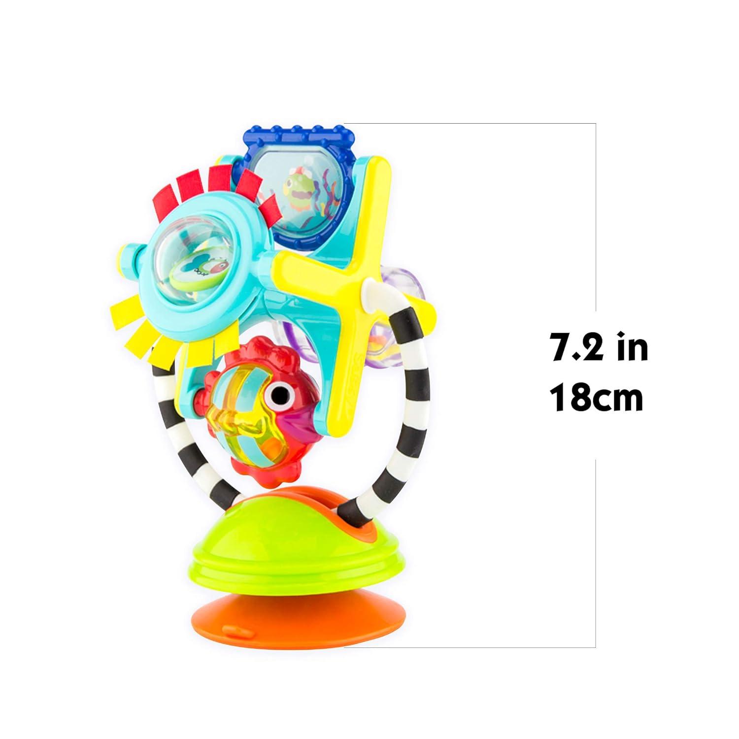 image:imageSassy Fishy Fascination Station 2in1 Suction Cup High Chair Toy Developmental Tray Toy for Early Learning Ages 6 MonthsFishy Fascination