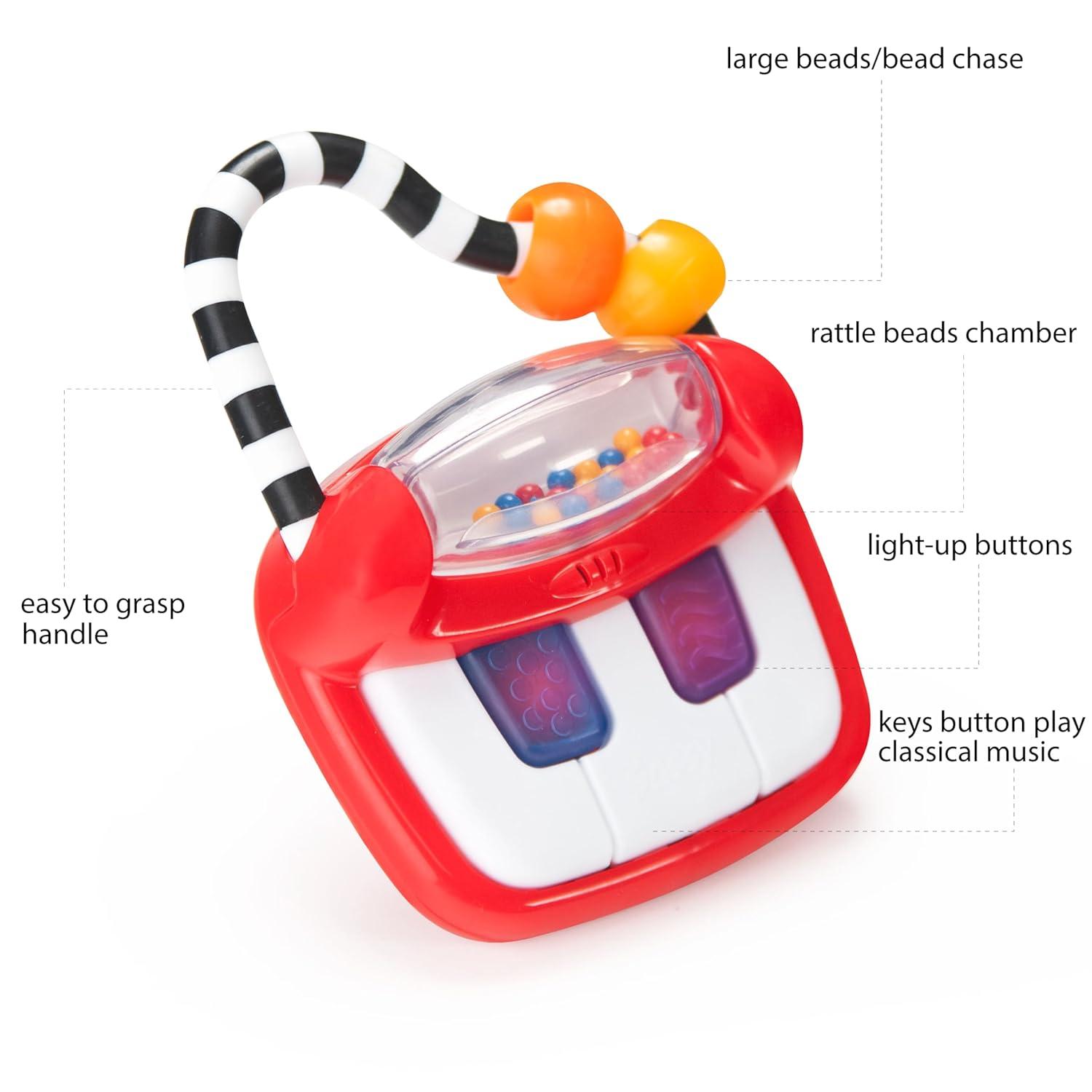 image:imageSassy Keyboard Classics Developmental Toy 3 Months BabySized Piano with a Handle for Music On The Go Batteries Included