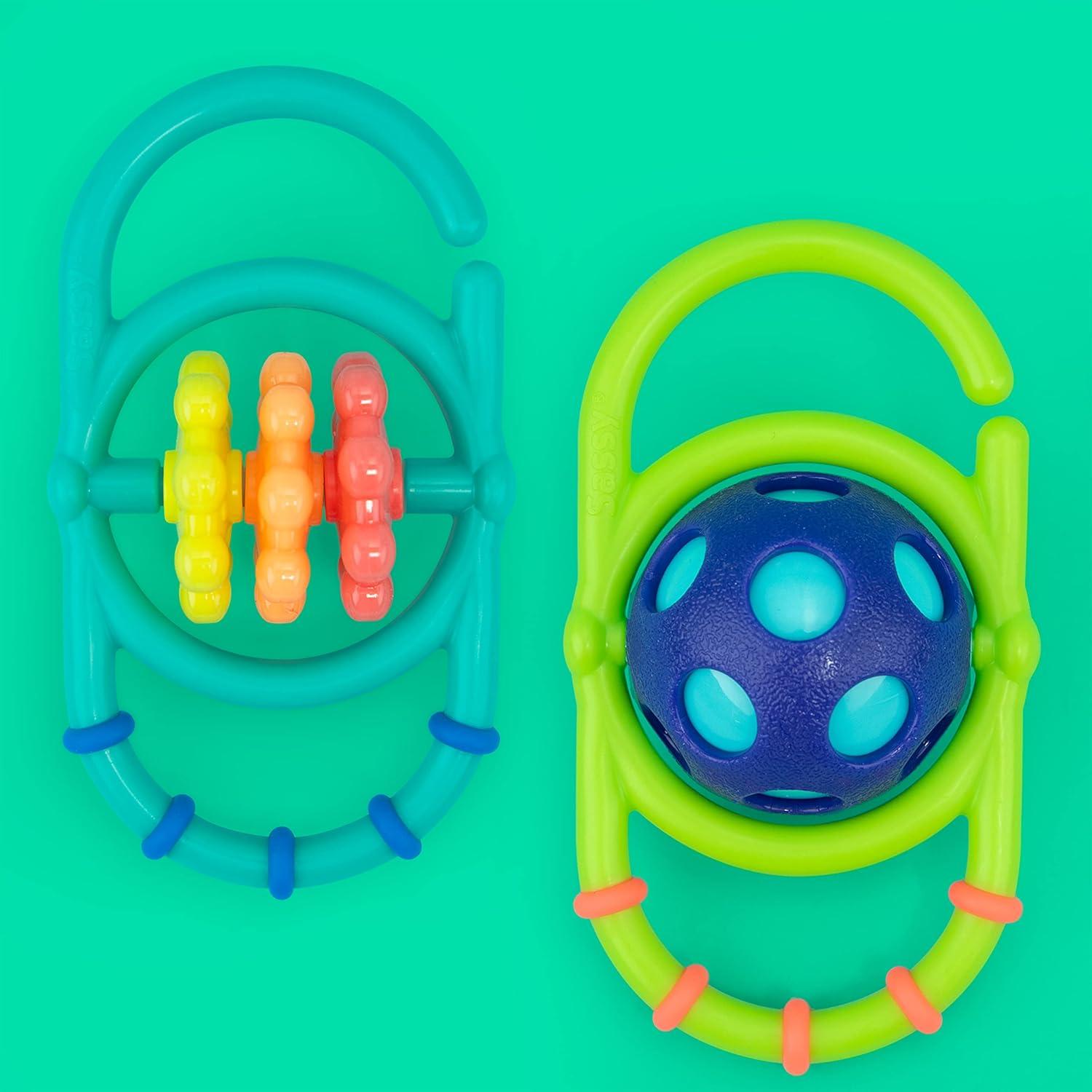 image:imageSassy Linky Links Rattle Set Use Apart or Link Together 2 Pack for Ages 3 Months2 Piece Set