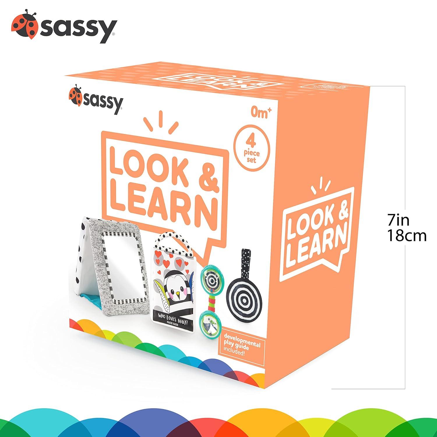 image:imageSassy Look amp Learn Baby Box 0 Months