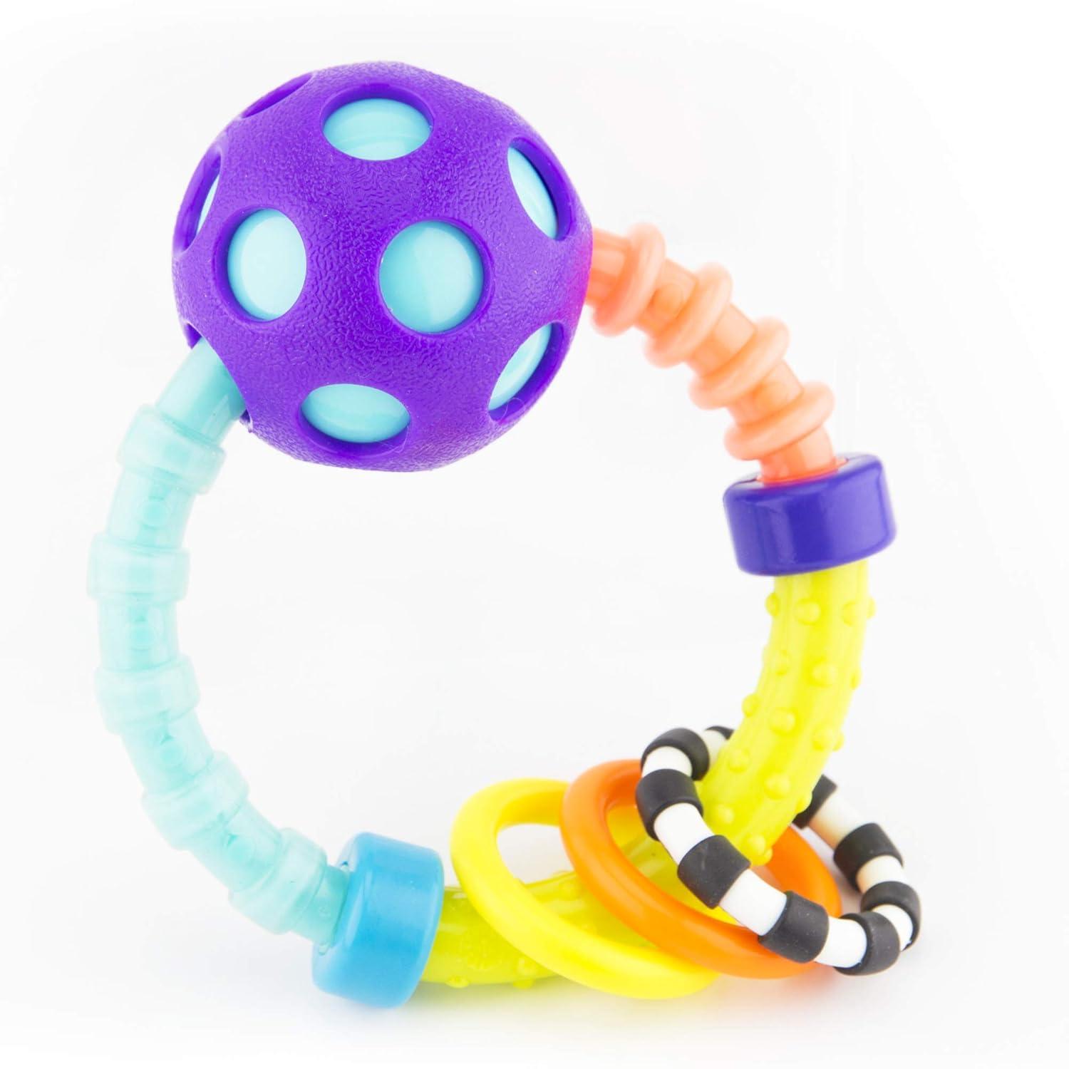 image:imageSassy My First Bend amp Flex Rattle Set 2 Piece for Ages 0 Months2 Piece Gift Set