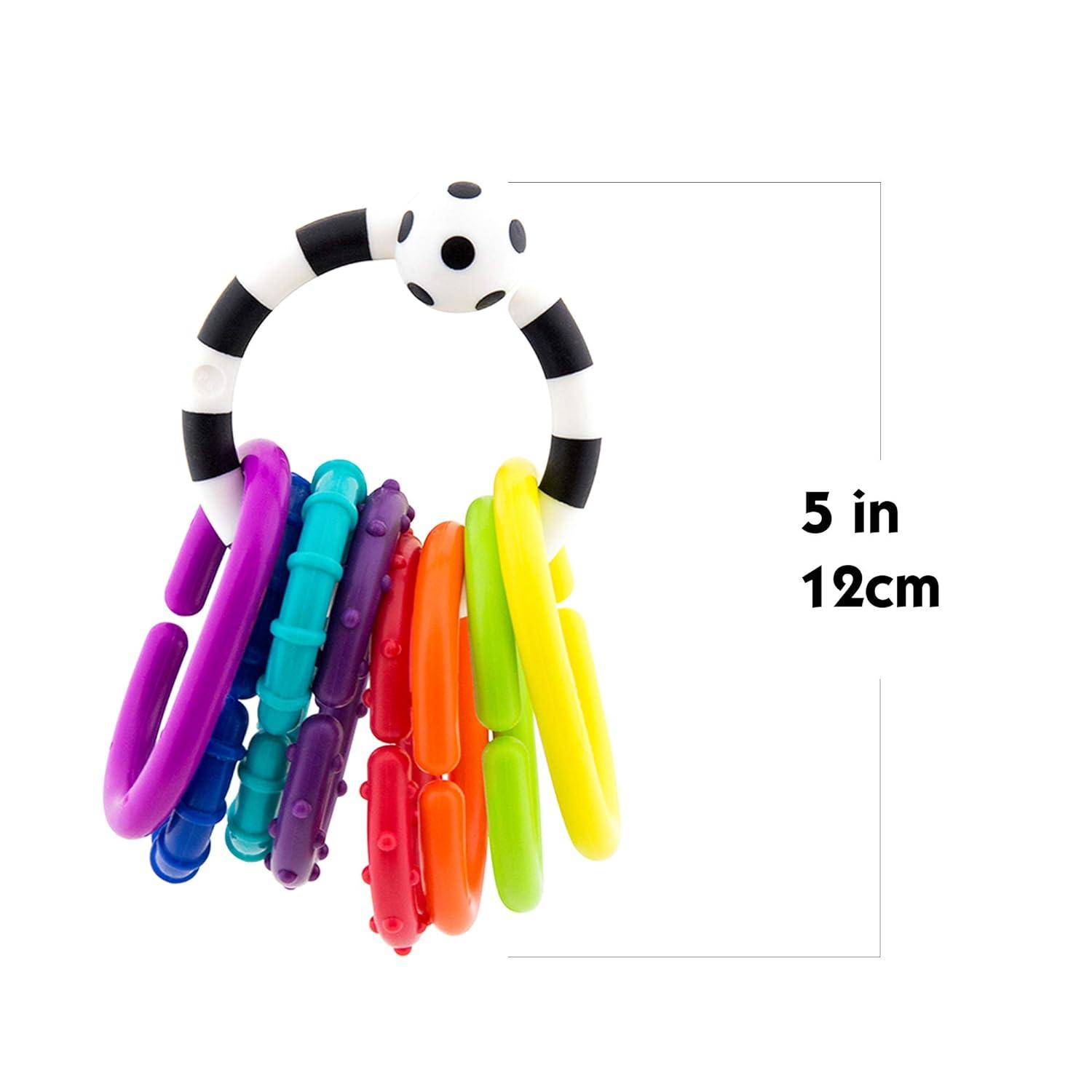 image:imageSassy Ring O Links 9 Piece Set Links for Stroller or Carrier Seat 0 MonthsMulticolorAssorted
