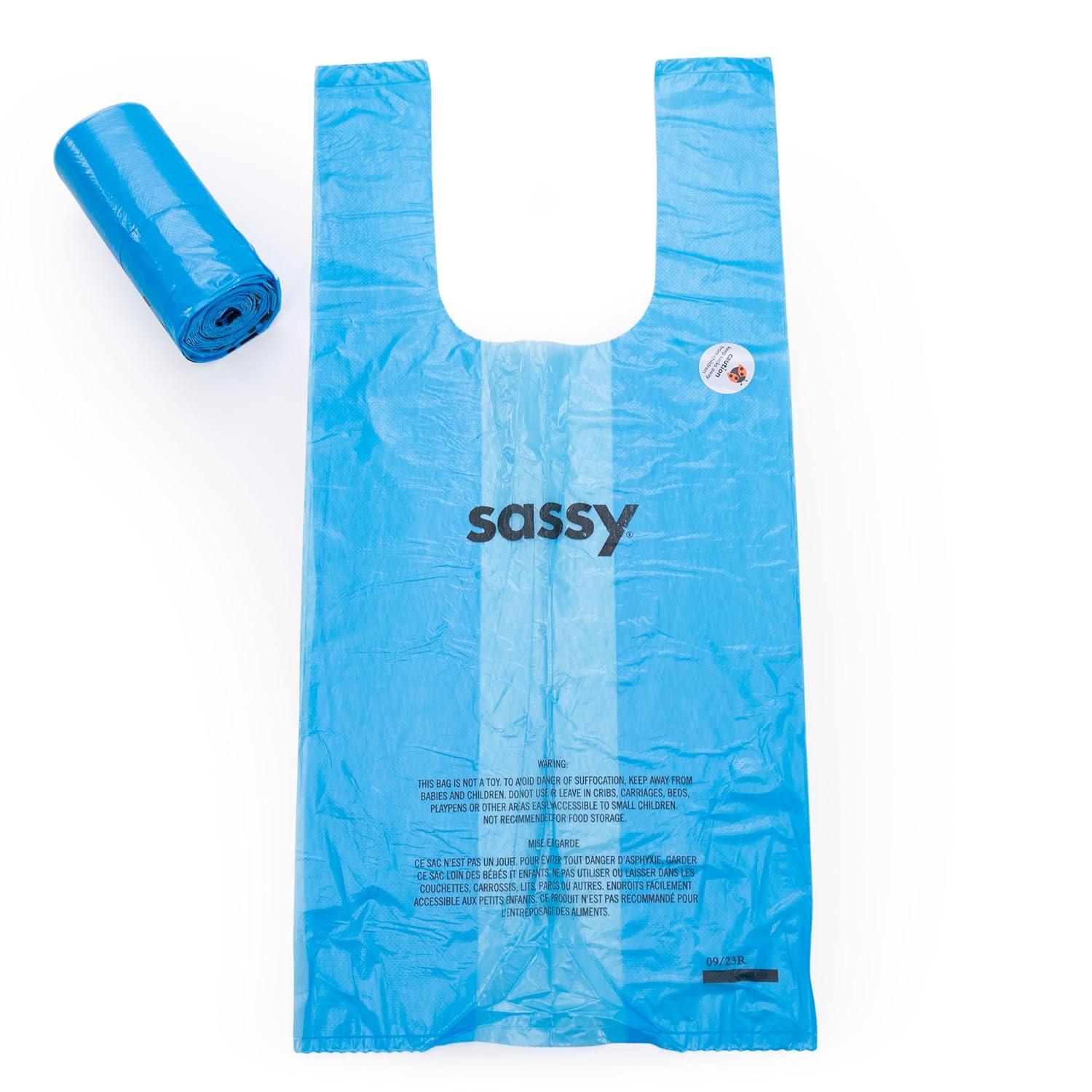 image:imageSassy Sassy Disposable Diaper Sacks 200CountPack of 6 Blue One Size