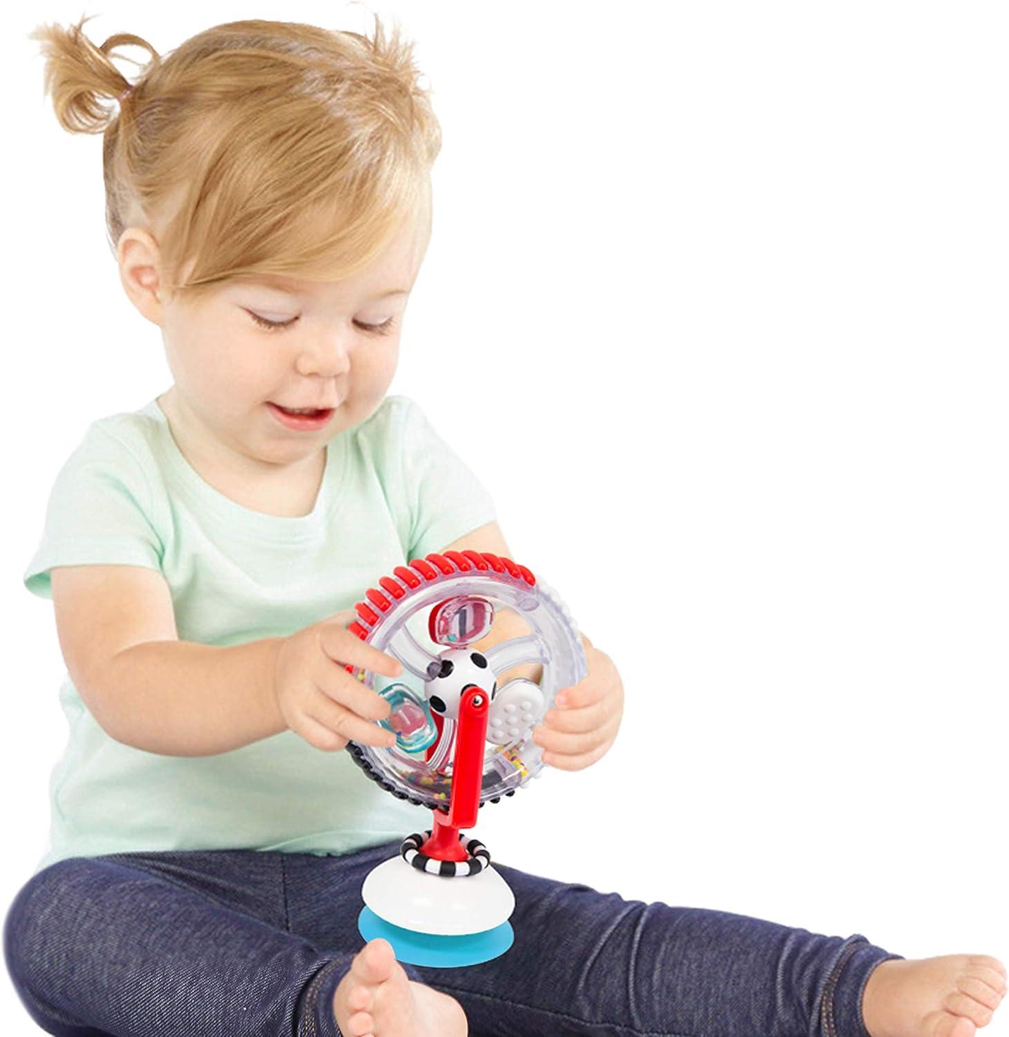 image:imageSassy Wonder Wheel Black amp White Developmental Suction Cup Toy Ages 6 Months1 Count Pack of 1
