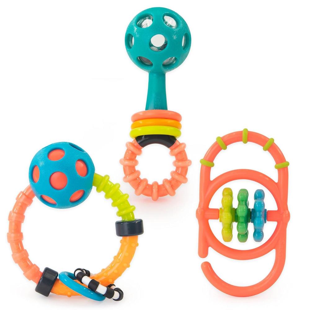 image:imageSassy My First Rattles Newborn Gift Set with 3 Soft and Flexible Rattles Ages 0 Months3 Piece Set