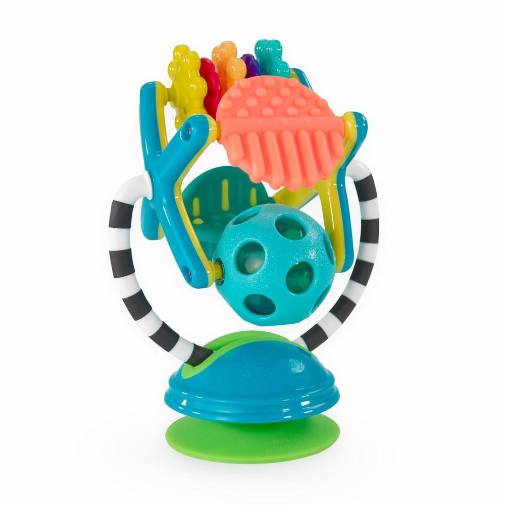 image:imageSassy Teethe amp Twirl Sensation Station 2in1 Suction Cup High Chair Toy Developmental Tray Toy for Early Learning Ages 6 Months1 Count Pack of 1