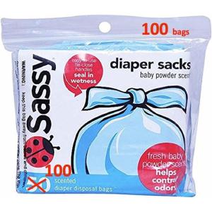 Sassy Baby Disposable Diaper Sacks, 200 Count, Packaging may vary(Blue)