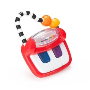 Sassy Keyboard Classics Developmental Toy – 3+ Months Baby-Sized Piano with a Handle for Music On The Go- Batteries Included