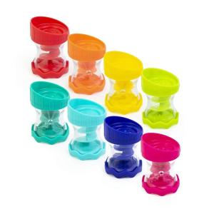 Sassy Whirling Wheel Waterfall & Rain Barrel Connecting Tubes – 9Piece Set – Ages 6+ Months(Rain Barrels & Connecting Funnels)