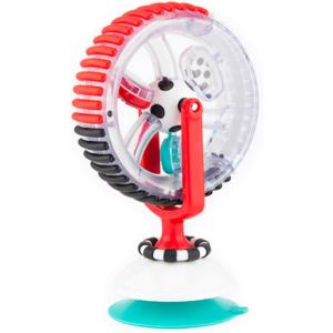 Sassy Wonder Wheel, Black & White, Developmental Suction Cup Toy, Ages 6+ Months(1 Count (Pack of 1))