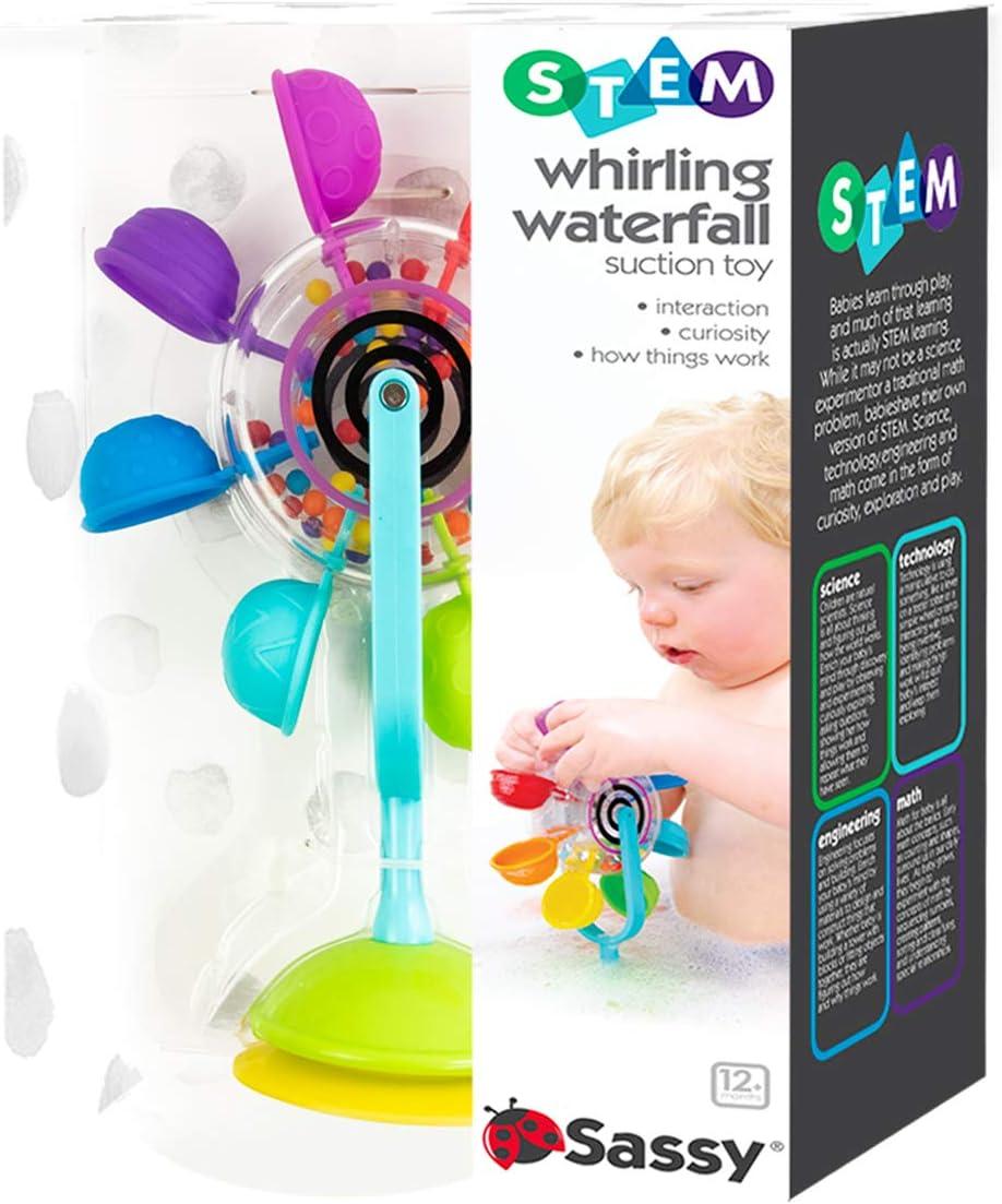 image:imageSassy Whirling Waterfall Suction Toy for Bathtime Stem Ages 12 Months MultiSmall